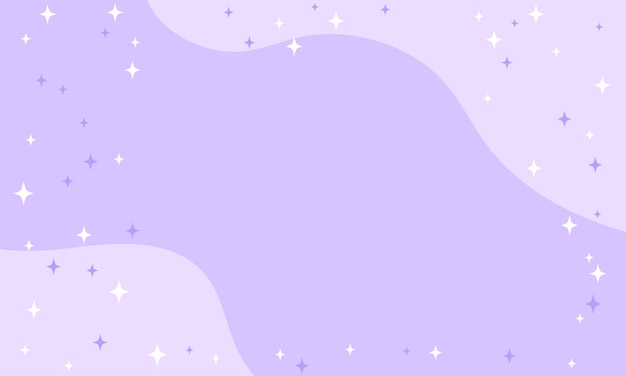 Patrón de estrella mínima vectorial con fondo morado