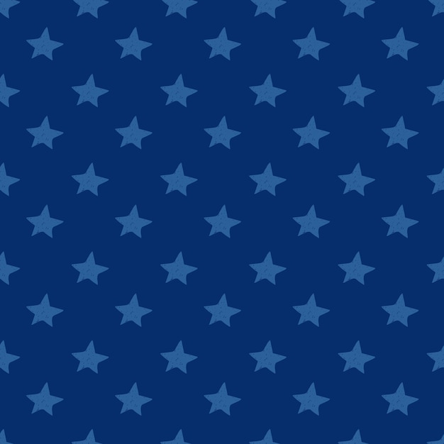 Patrón de estrella en la plantilla de fondo de gradiente azul