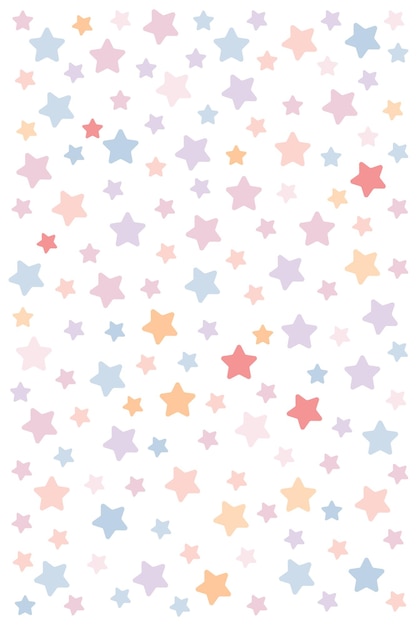 Patrón de estrellas abstractas Decoración de papel de pared Patrón sin costuras Ilustración vectorial