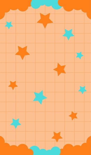un patrón con estrellas en él