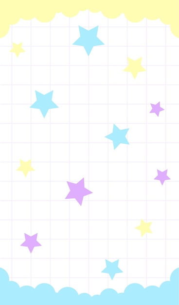 el patrón de las estrellas en el papel gráfico