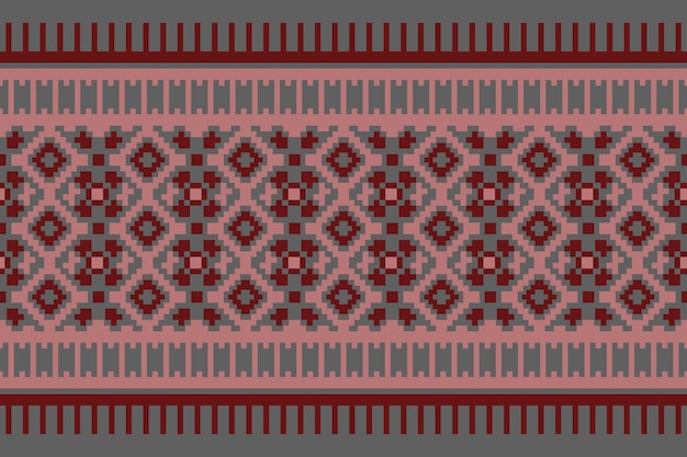 Patrón étnico sin costuras Diseño geométrico bordado azteca con bordado sin costuras diseño étnico