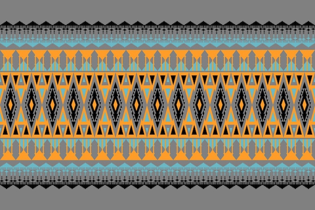 Patrón étnico sin costuras Diseño geométrico bordado azteca con bordado sin costuras diseño étnico