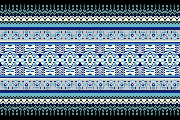 Patrón étnico sin costuras Diseño geométrico bordado azteca con bordado sin costuras diseño étnico