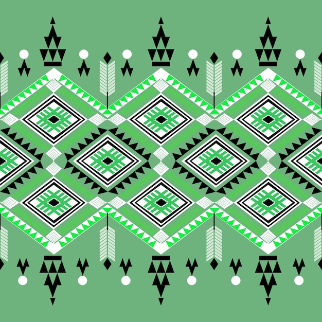 El patrón étnico geométrico abstracto del estilo tradicional de la tela estadounidense la tela africana el bordado