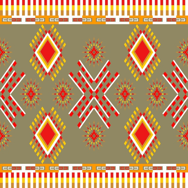 El patrón étnico geométrico abstracto del estilo tradicional de la tela estadounidense la tela africana el bordado