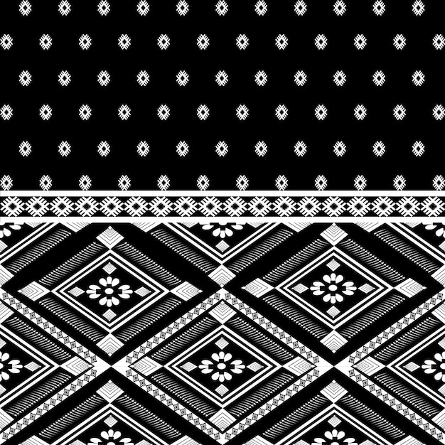 El patrón étnico geométrico abstracto del estilo tradicional de la tela estadounidense la tela africana el bordado