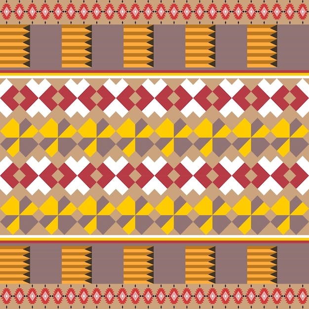 El patrón étnico geométrico del estilo tradicional de los indios navajos de América Diseño para la espalda