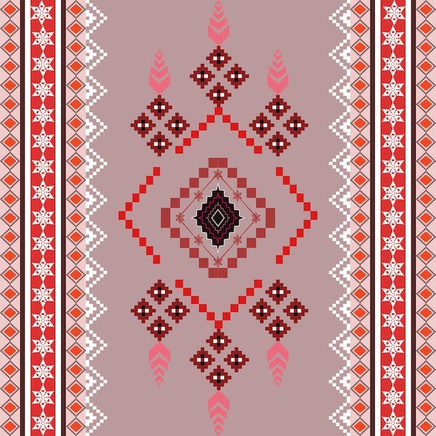 El patrón étnico geométrico del estilo tradicional Navajo América patrones indios de fondo