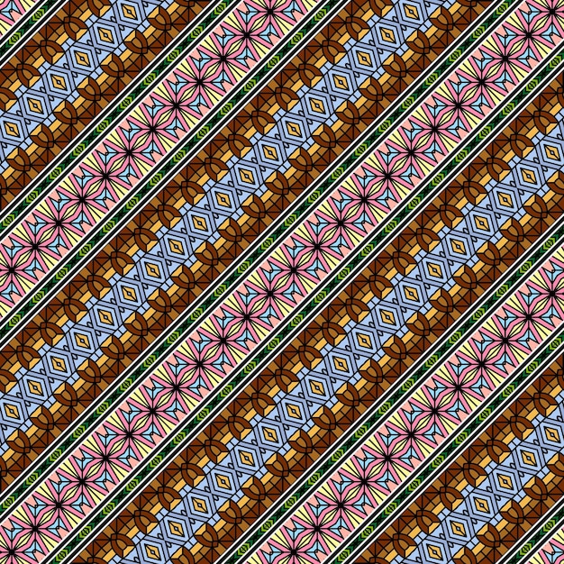 patrón étnico moderno elegante y dinámico