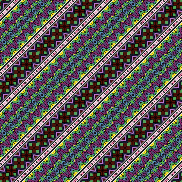 patrón étnico moderno elegante y dinámico
