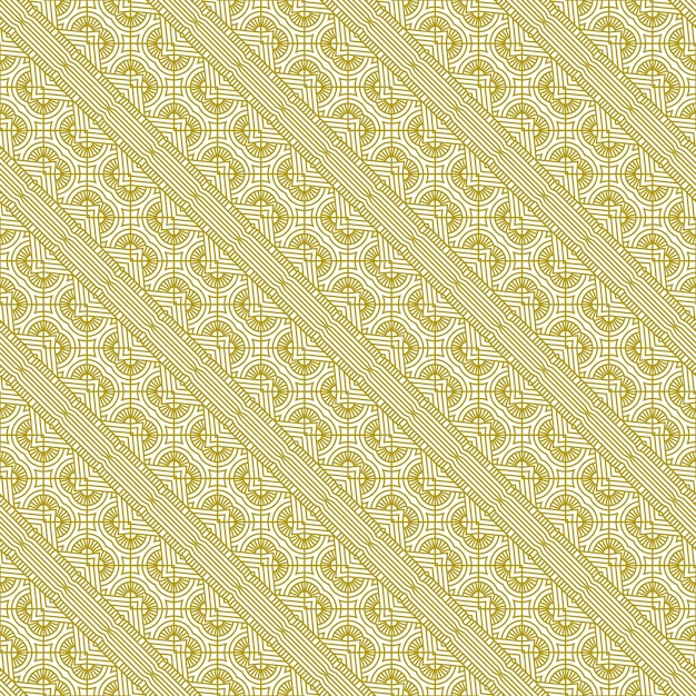 patrón étnico tradicional línea oro