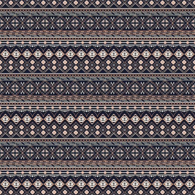 Patrón étnico tribal sin costuras para motivos textiles songket