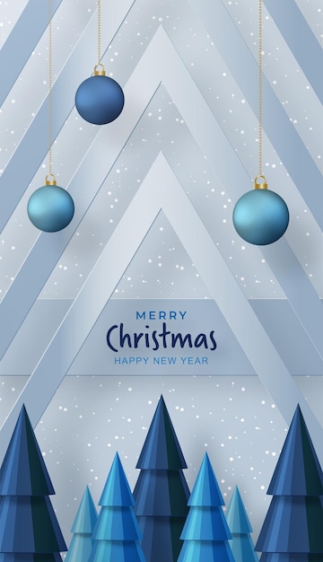 Vector patrón festivo de feliz navidad con bolas de navidad y concepto de copos de nieve sobre fondo de color