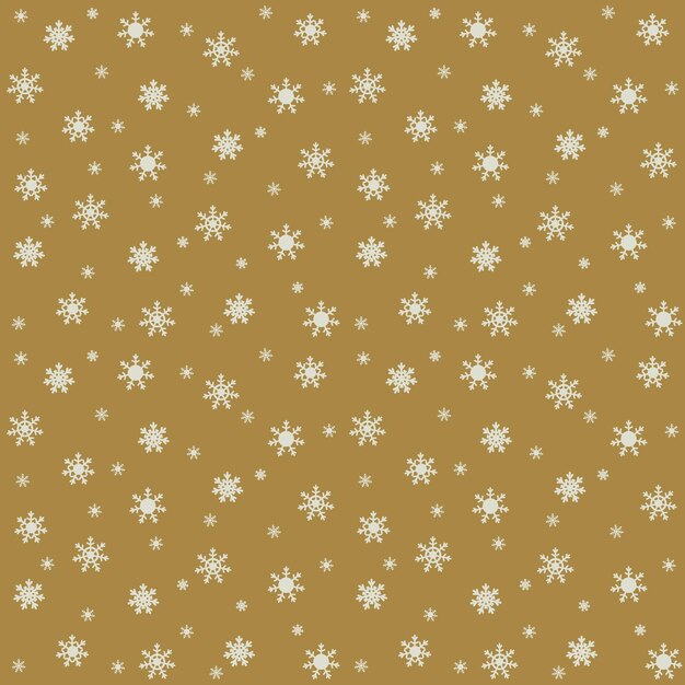 Patrón festivo para las vacaciones de Navidad y año nuevo. Con hermosos copos de nieve. Ilustración vectorial