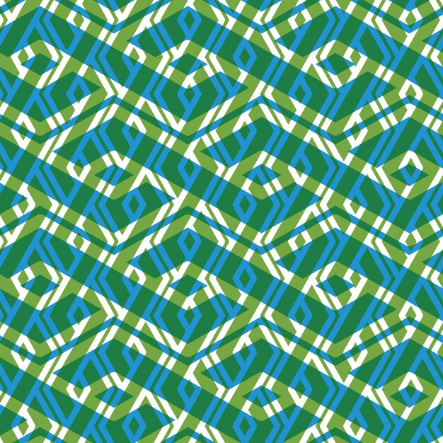Patrón sin fin de textura rítmica brillante, textil creativo continuo verde, fondo de motivo de superposición geométrica.
