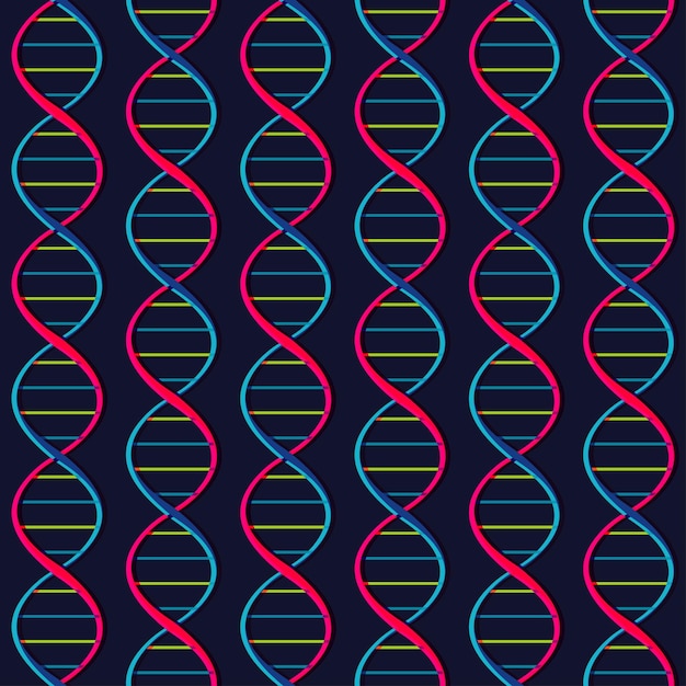 Vector patrón sin fisuras de ácido dnadesoxirribonucleico