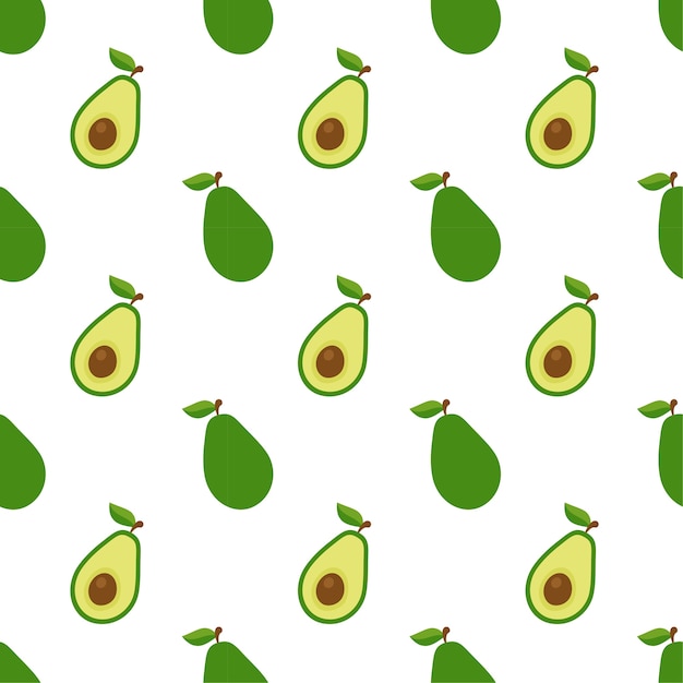 Patrón sin fisuras aguacate plano