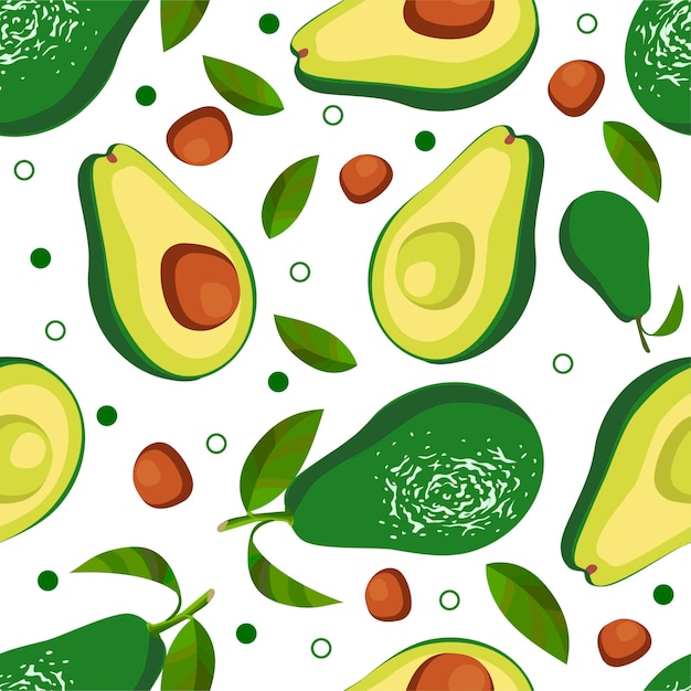 Patrón sin fisuras de aguacate