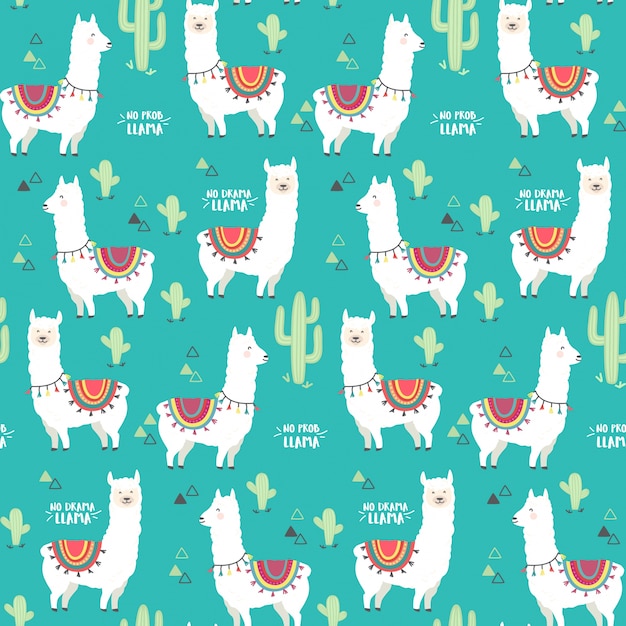 Patrón sin fisuras de alpaca