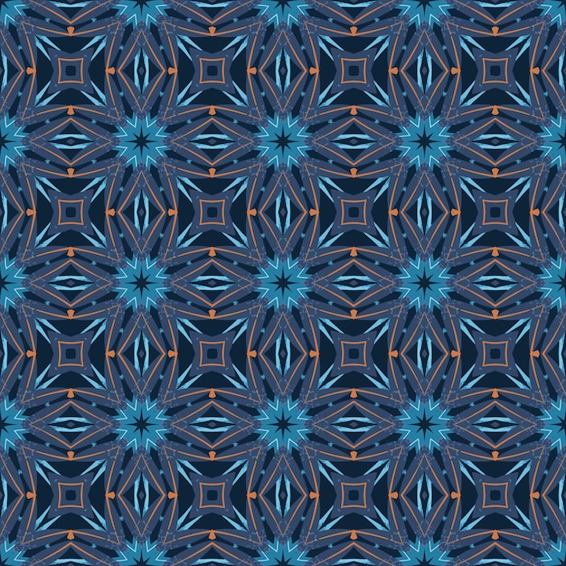 Patrón sin fisuras con arabescos ornamentales mandala abstracto.