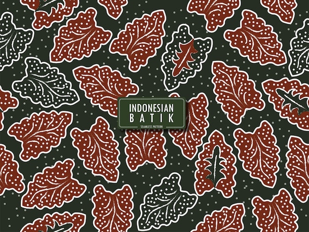 Patrón sin fisuras de batik indonesio sumbit batik de banten west java indonesia