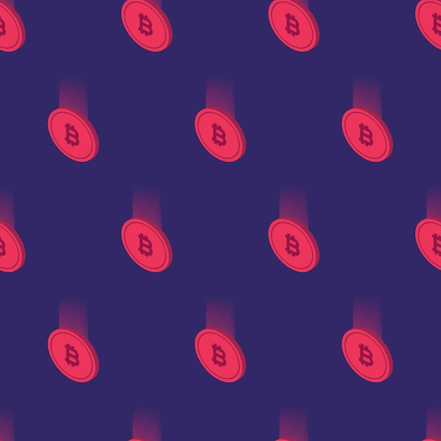 Patrón sin fisuras con Bitcoins realista