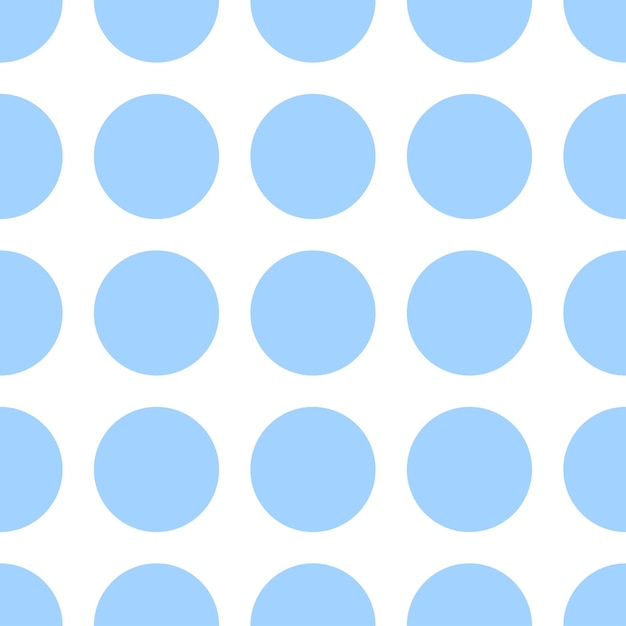 Patrón sin fisuras de círculo azul con fondo blanco.