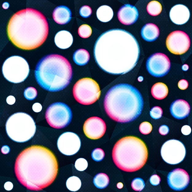 Patrón sin fisuras de círculo coloreado con efecto grunge vector eps 10