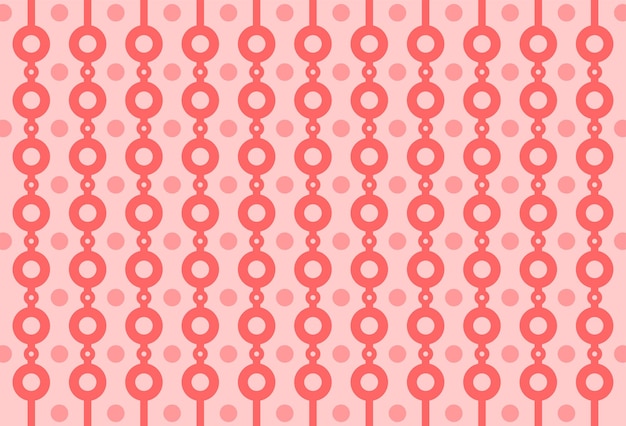 Patrón sin fisuras de círculo concatenado rosa abstracto