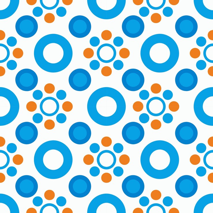 Un patrón sin fisuras de círculos coloridos en ligeramente la creación de un vector vibrante lúdico y dinámico
