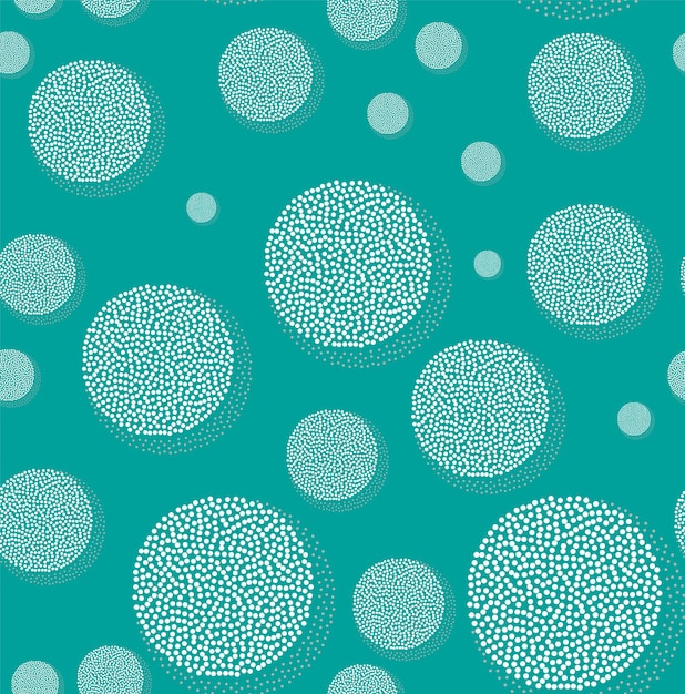 Patrón sin fisuras con círculos punteados. Textura repetitiva vectorial. Fondo elegante