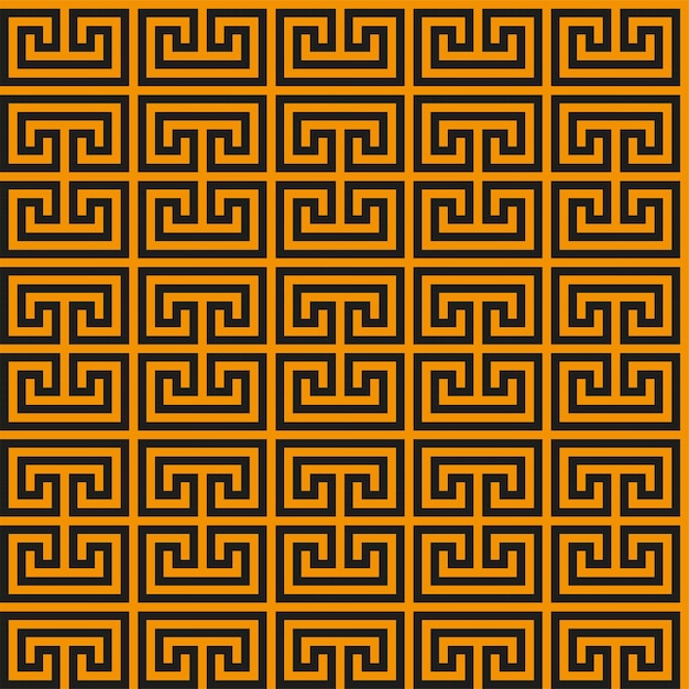 Patrón sin fisuras de clave griega. Meandro geométrico. Fondo vintage vector abstracto