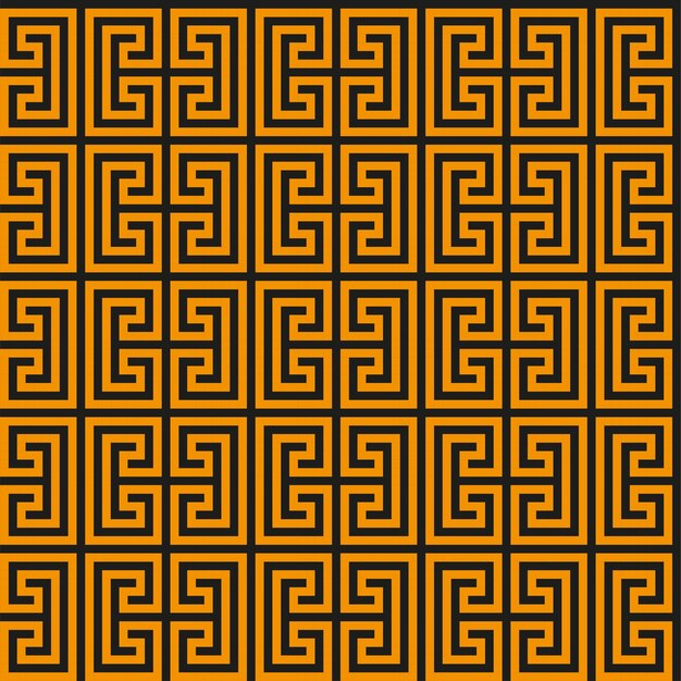 Patrón sin fisuras de clave griega. Meandro geométrico. Fondo vintage vector abstracto