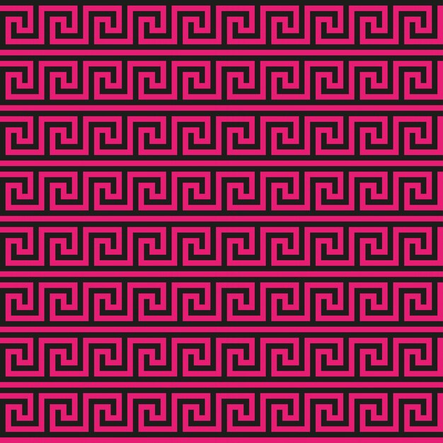 Patrón sin fisuras de clave griega. Meandro geométrico. Fondo vintage vector abstracto