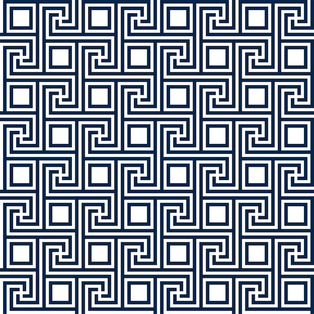 Patrón sin fisuras de clave griega. Meandro geométrico. Fondo vintage vector abstracto