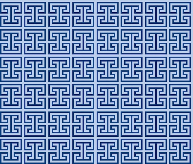 Patrón sin fisuras de clave griega. Meandro geométrico. Fondo vintage vector abstracto
