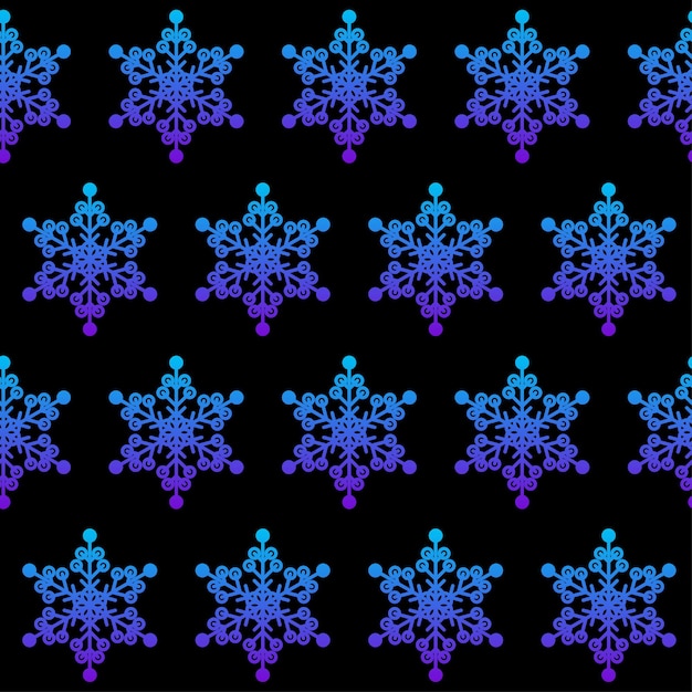 Patrón sin fisuras de copo de nieve abstracto