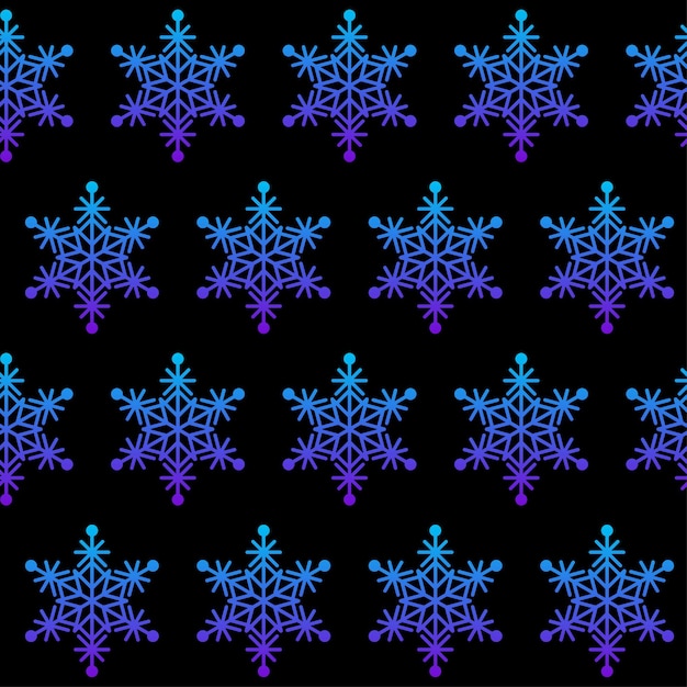 Patrón sin fisuras de copo de nieve abstracto