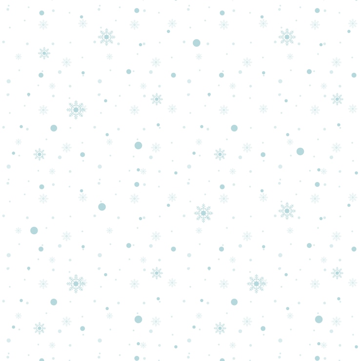 Vector patrón sin fisuras de copos de nieve azul