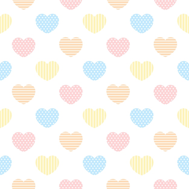 Patrón sin fisuras de corazón abstracto