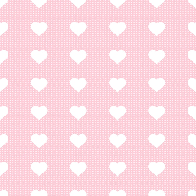 Patrón sin fisuras con corazones de papel ilustración vectorial