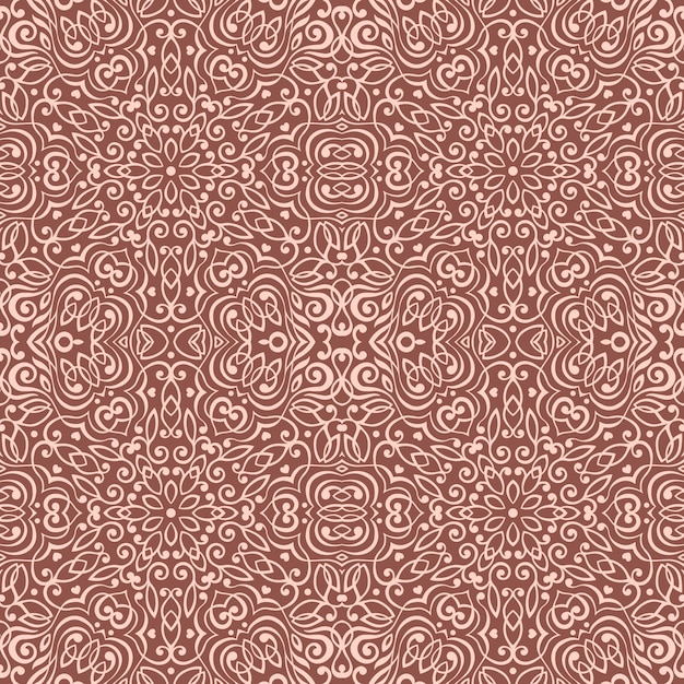 Patrón sin fisuras con decoración étnica abstracta.