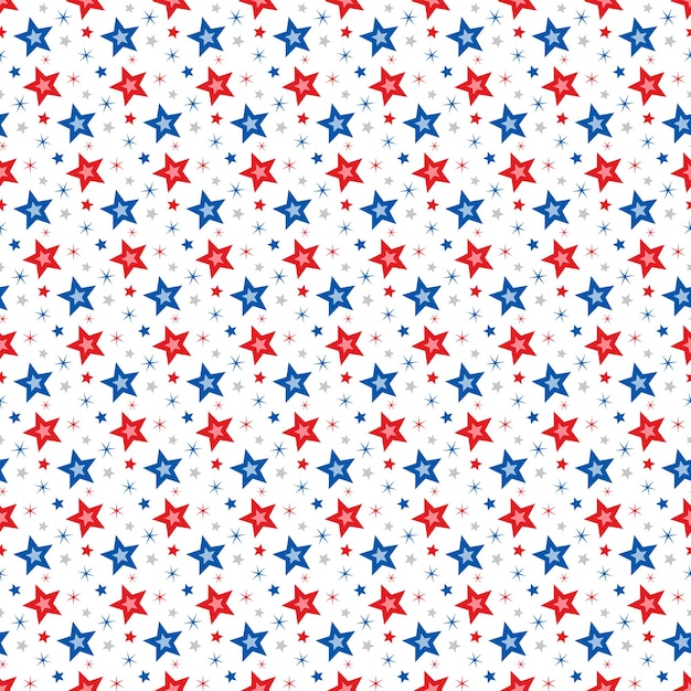 Patrón sin fisuras del día de la independencia americana
