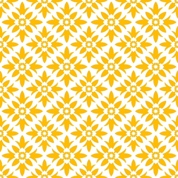 Patrón sin fisuras con diseño floral abstracto. diseño floral amarillo