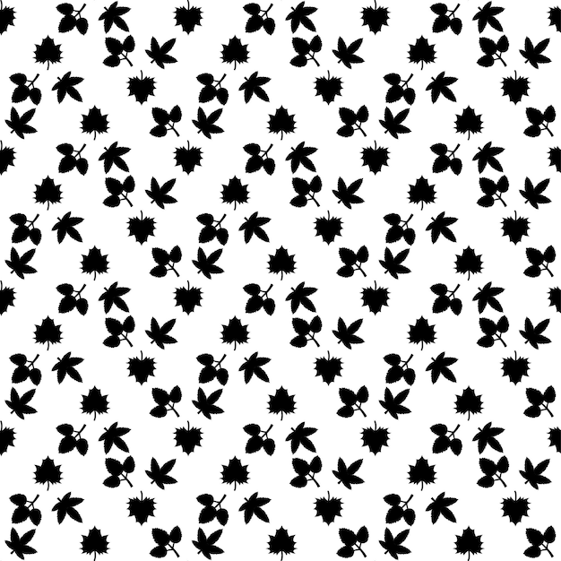 Patrón Sin Fisuras Con Elementos Abstractos Diferentes Plantas Fondo Estilo Diseño Vector Botánico