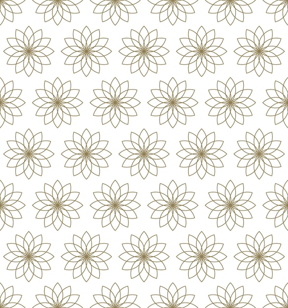 Patrón sin fisuras con flores sobre un fondo blanco.