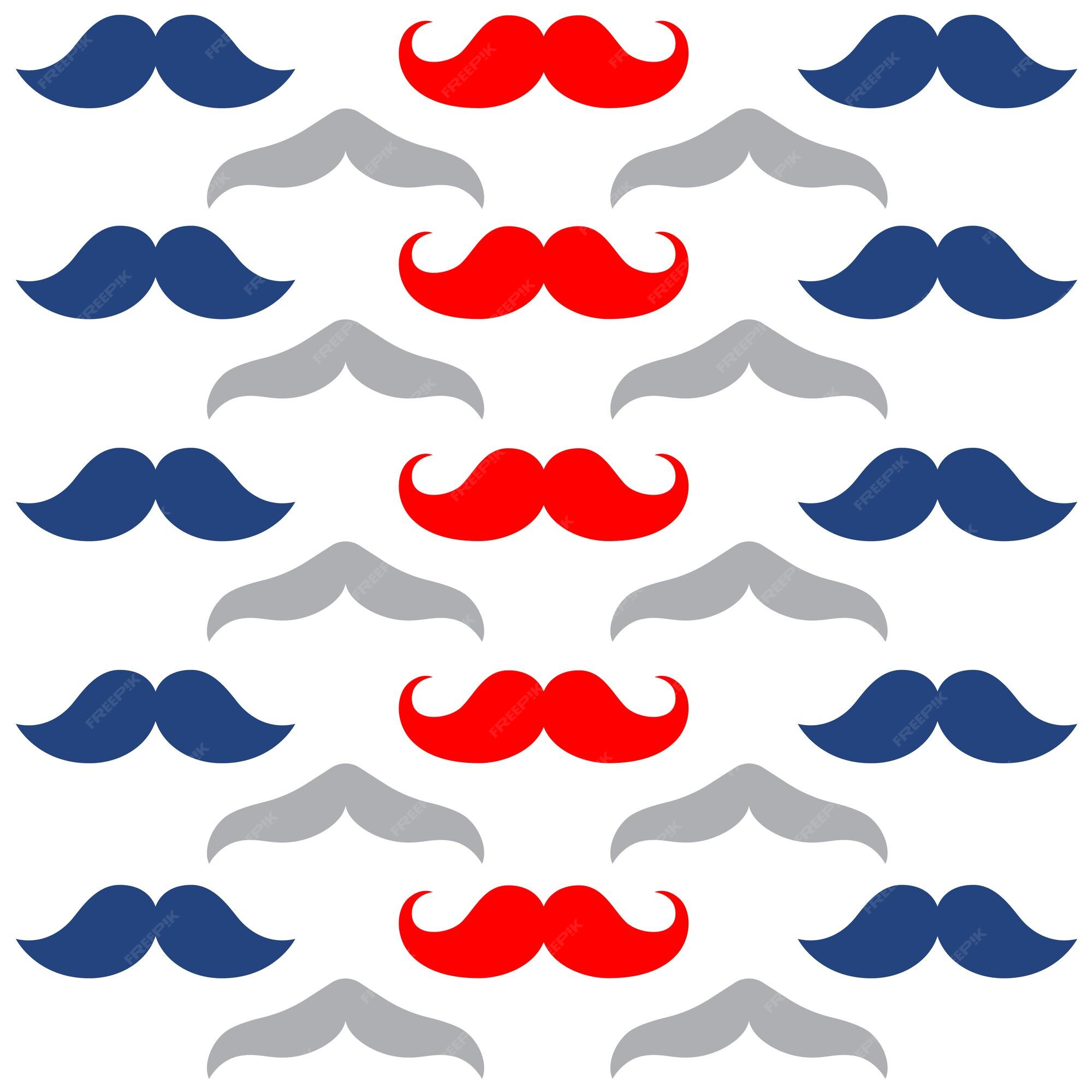 Patrón sin fisuras de fondo de pantalla de bigotes de caballeros | Vector Premium Patrón sin fisuras de fondo de pantalla de bigotes de caballeros | Vector Premium