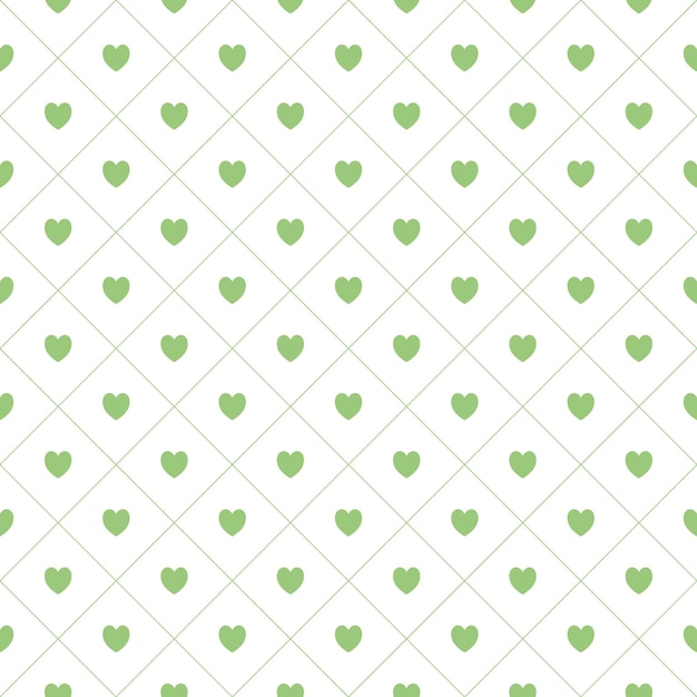 Patrón sin fisuras con fondo romántico de corazones