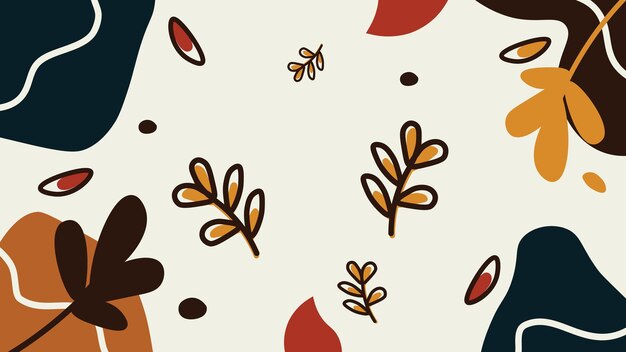 Patrón sin fisuras con fondo de vector de hojas de otoño